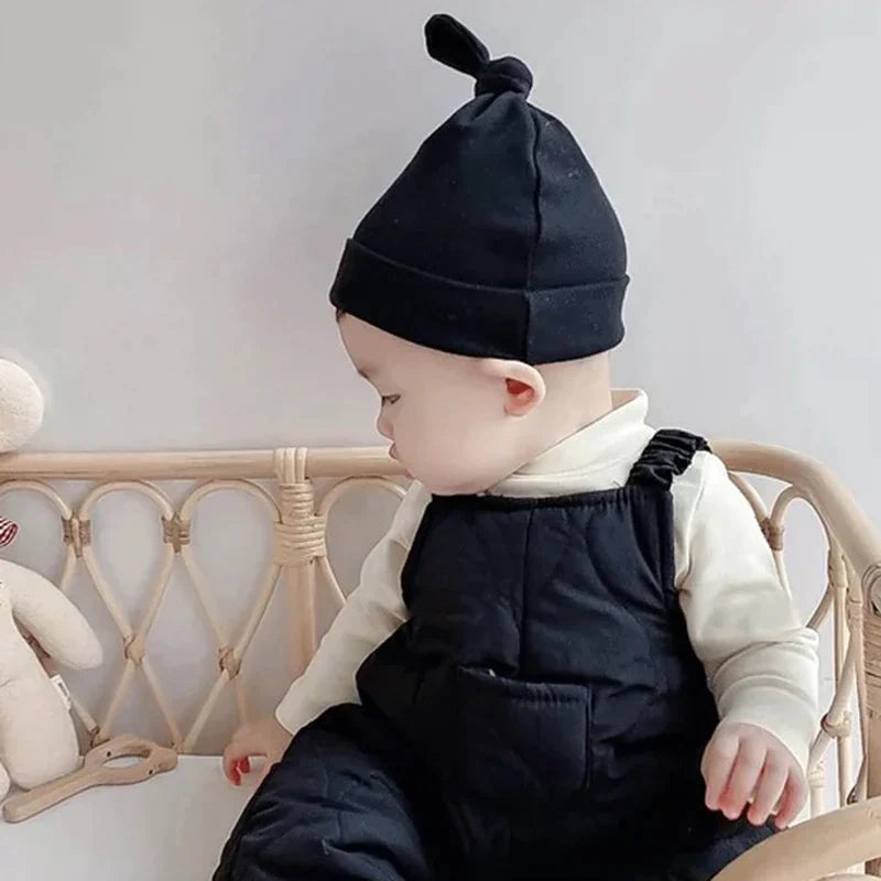 1 Set 0-6M Newborn Baby Hat With Gloves Cotton Bonnet Baby Beanie For Girls Spring Soft Infant Cap Boy Toddler Accessories Gift