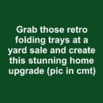 Thread ornaments through an old ladder frame. You’ll understand the hype instantly