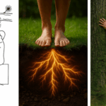 Lady piles terra-cotta pots and then paints with winter white. This one looks way more expensive than it is