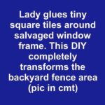 Lady flips tomato cage upside down on saucer. This DIY is so clever for the patio